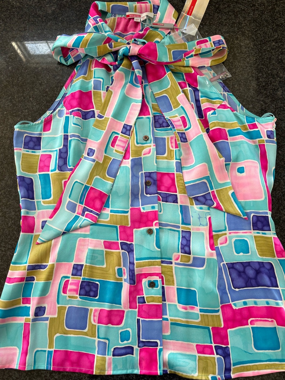 Mulqueen 100% Silk Top – New with Tags